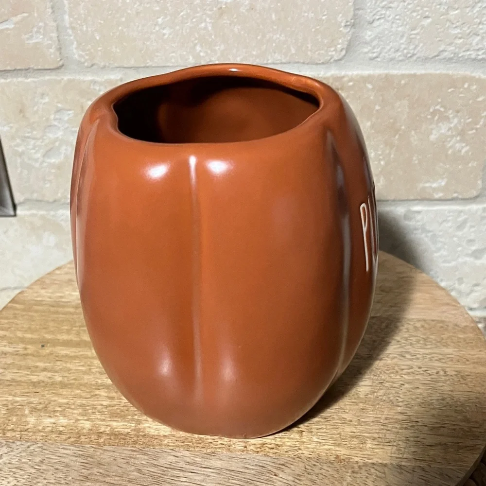 Pumpkin Spice Mug - Rust Orange Ceramic - Picture 5 of 5